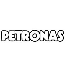 Stickers Petronas (noir et blanc)