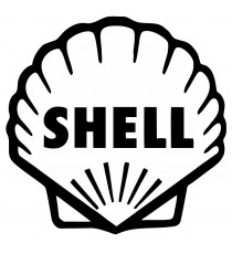 sticker N°21 autocollant SHELL   taille  8,5 cm 