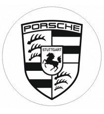 Stickers Porsche ecusson cache roue
