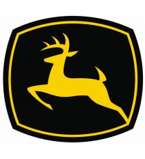Stickers John Deer (noir et jaune)