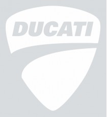 Stickers Ducati blanc