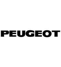Stickers Peugeot (lettres noires)
