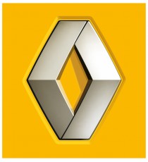 Stickers Renault logo jaune