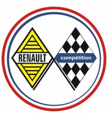 Stickers Renault vintage damier