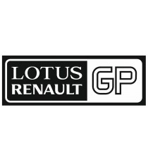 Stickers Renault Lotus GP noir et blanc