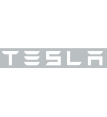 Sticker Tesla blanc