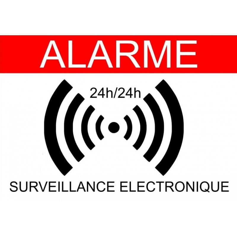 Autocollant Alarme