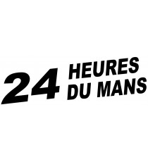 Sticker 24 Heures du Mans (noir ou blanc)