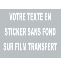 Votre sticker personnalisé (sans fond)