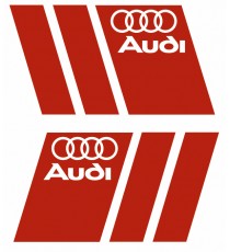 Stickers Audi rouge