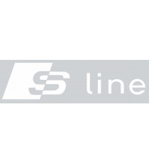 Stickers Audi S Line (blanc)