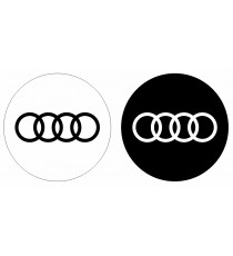 Stickers Audi cache roue (noir ou blanc)