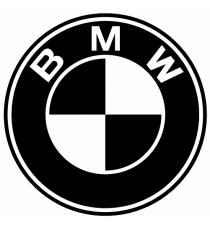 Sticker BMW logo (noir et blanc)