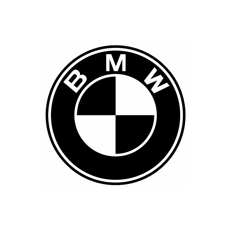 Sticker BMW logo (noir et blanc) - Stickers AZ