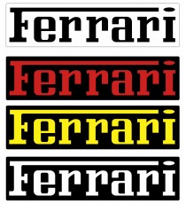 Stickers FERRARI (avec fond)