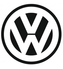 Stickers volkswagen logo noir et blanc