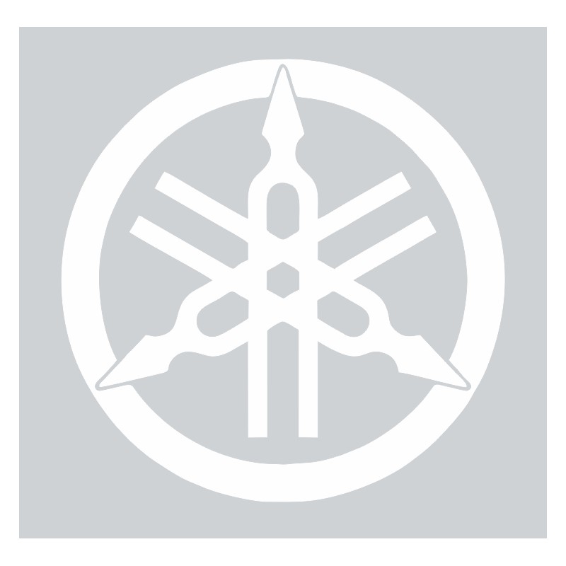 Stickers Yamaha logo blanc - Stickers AZ