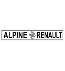 Stickers Alpine bandeau noir et blanc