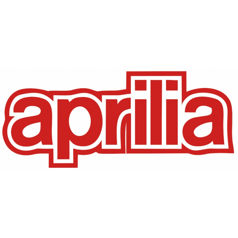 Stickers Aprilia rouge et blanc - Stickers AZ