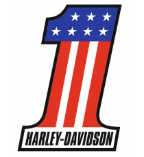 Stickers Harley Davidson number one