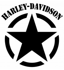 Stickers Harley Davidson étoile