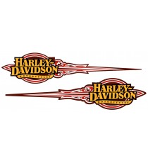Stickers Harley Davidson Flaming