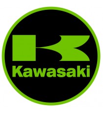 Stickers Kawasaki rond vert et noir