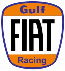Stickers Gulf Fiat racing